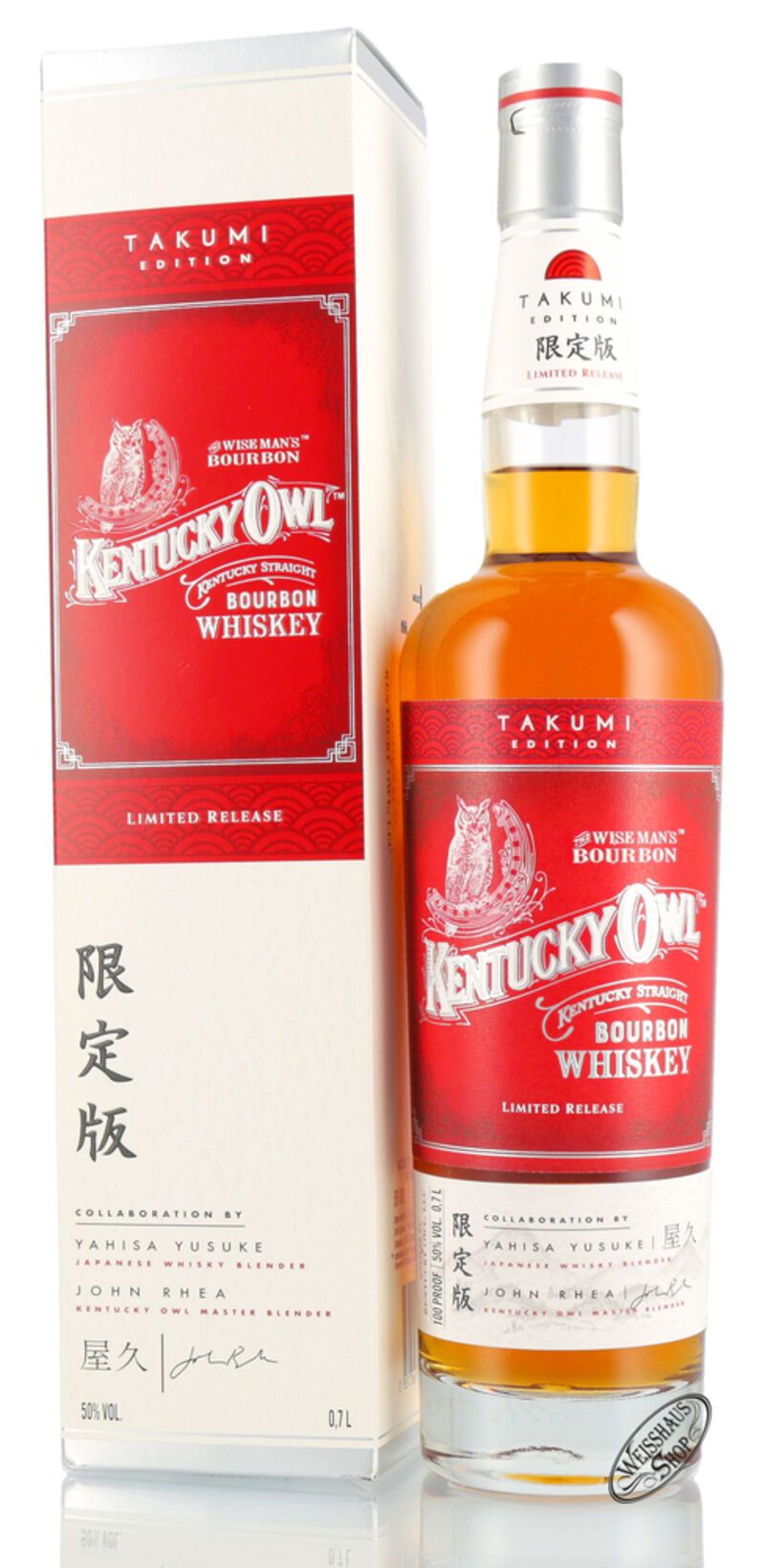 Kentucky Owl Takumi Limited Edition Whiskey 50% vol. 0,70l B-Ware Kentucky Owl Takumi Limited Edition Whiskey 50% vol. 0,70l B-Ware