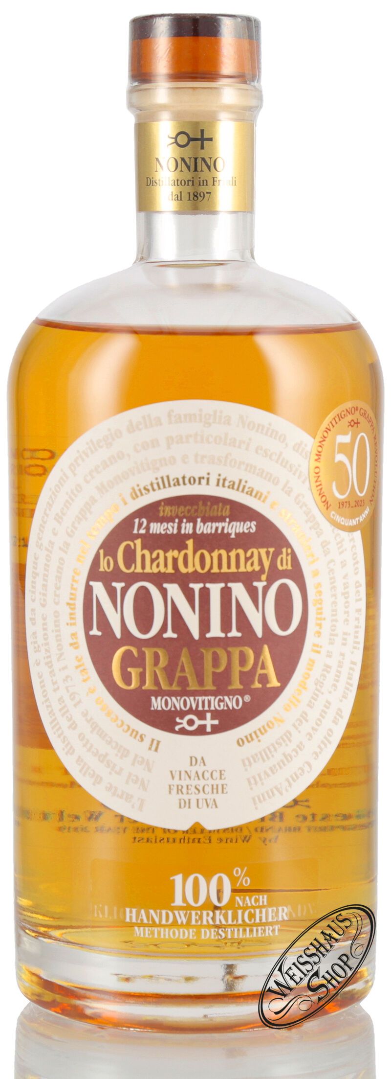 Nonino Grappa Lo Chardonnay Barrique Monovitigno 41% vol. 0,70l B-Ware