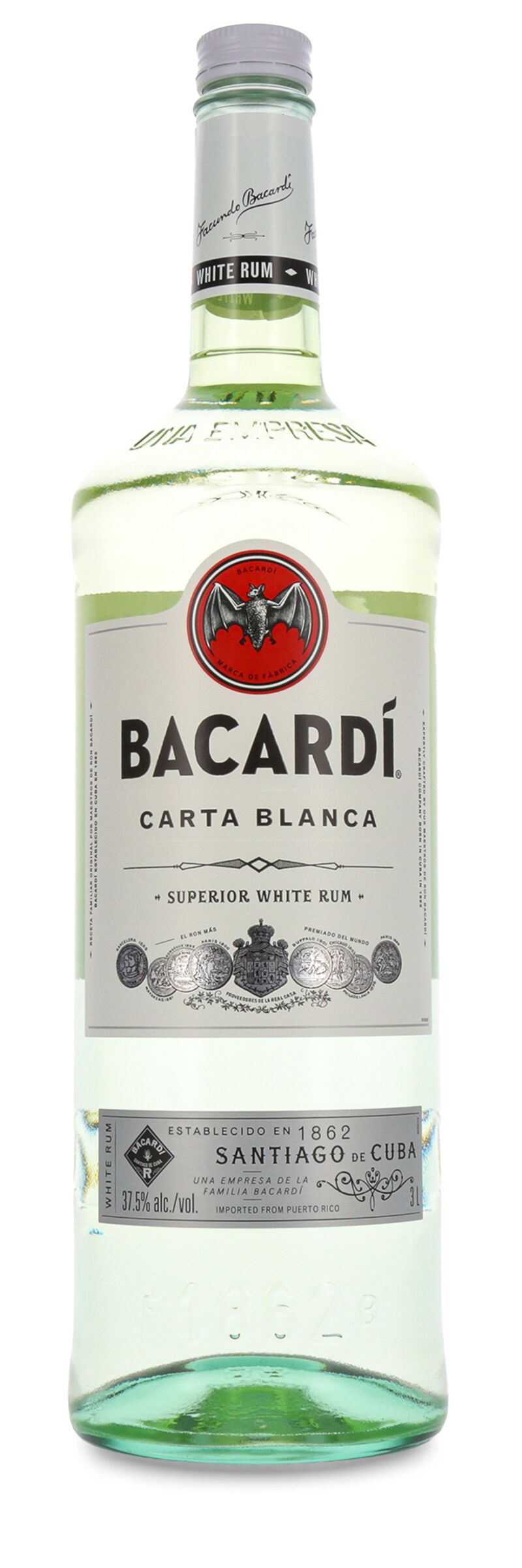 Bacardi Carta Blanca 37,5% vol. 3,0l Doppelmagnum