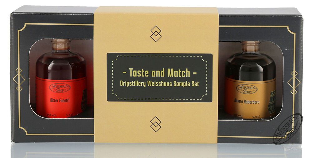 Taste and Match - Dripstillery 4 x 0,04l Weisshaus Sample Set Taste and Match - Dripstillery 4 x 0,04l Weisshaus Sample Set