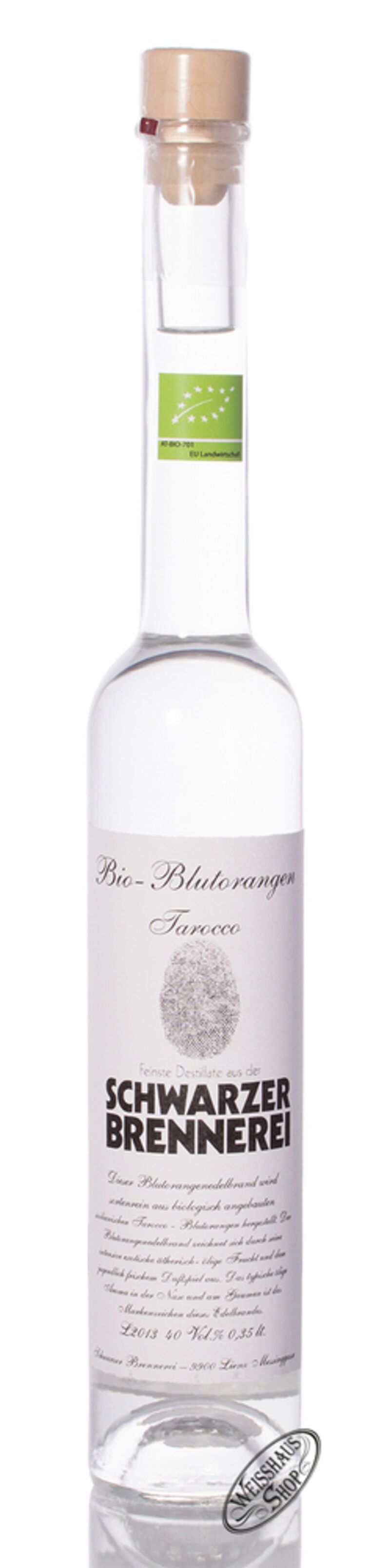 Schwarzer Bio Blutorangen Edelbrand 40% vol. 0,35l Schwarzer Bio Blutorangen Edelbrand 40% vol. 0,35l