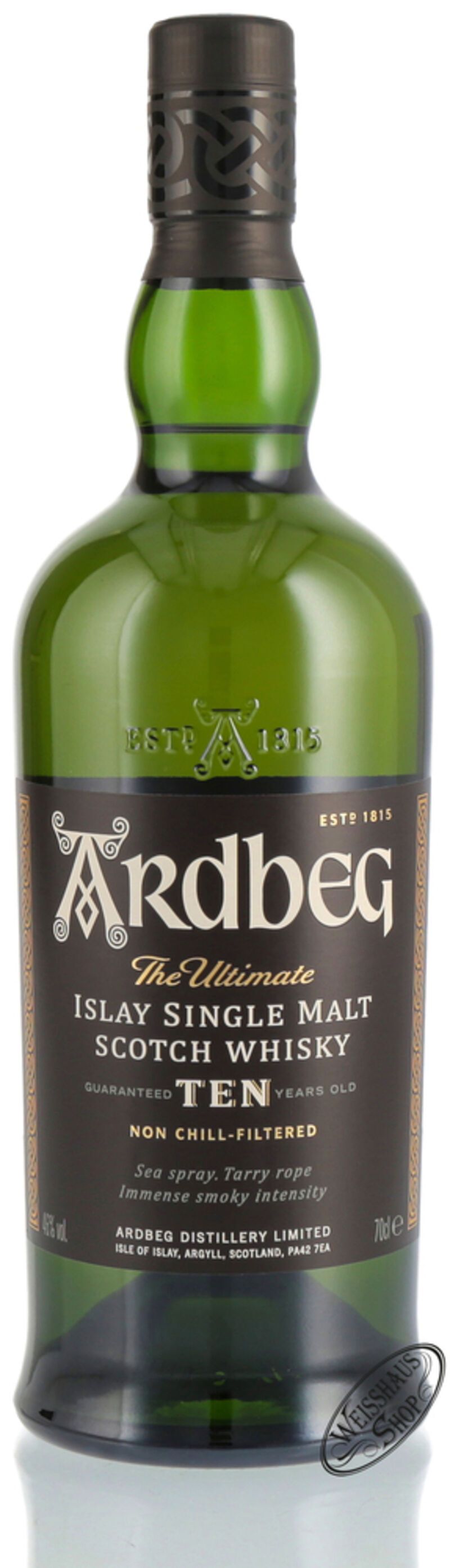 Ardbeg Ten 10 YO Islay Single Malt Whisky 46% vol. 0,70l