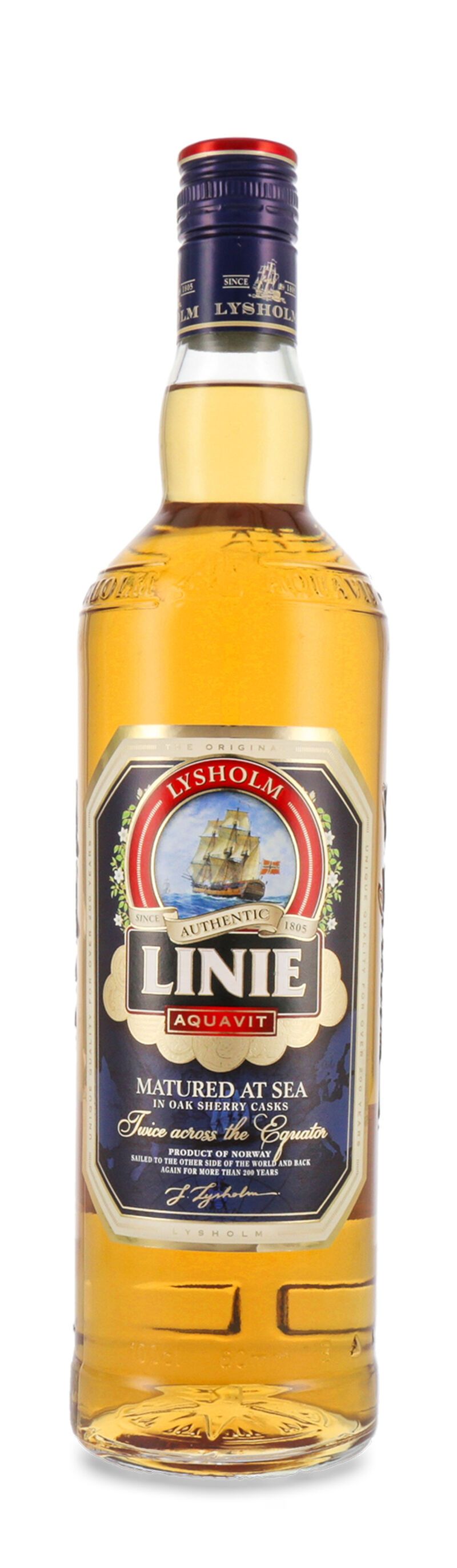 Linie Aquavit Lysholm Authentic 41,5% vol. 1,0l Linie Aquavit Lysholm Authentic 41,5% vol. 1,0l