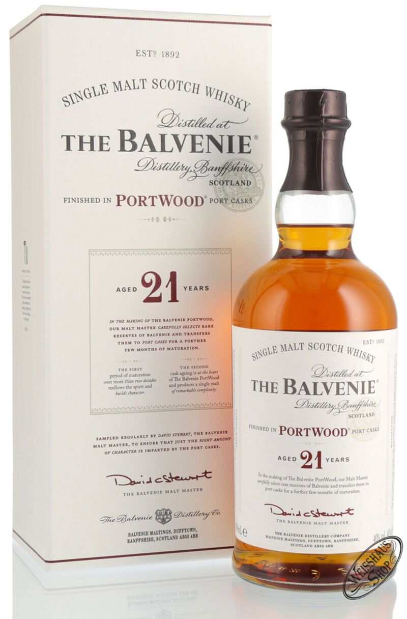 The Balvenie 21 YO Port Wood Whisky 40% vol. 0,70l The Balvenie 21 YO Port Wood Whisky 40% vol. 0,70l