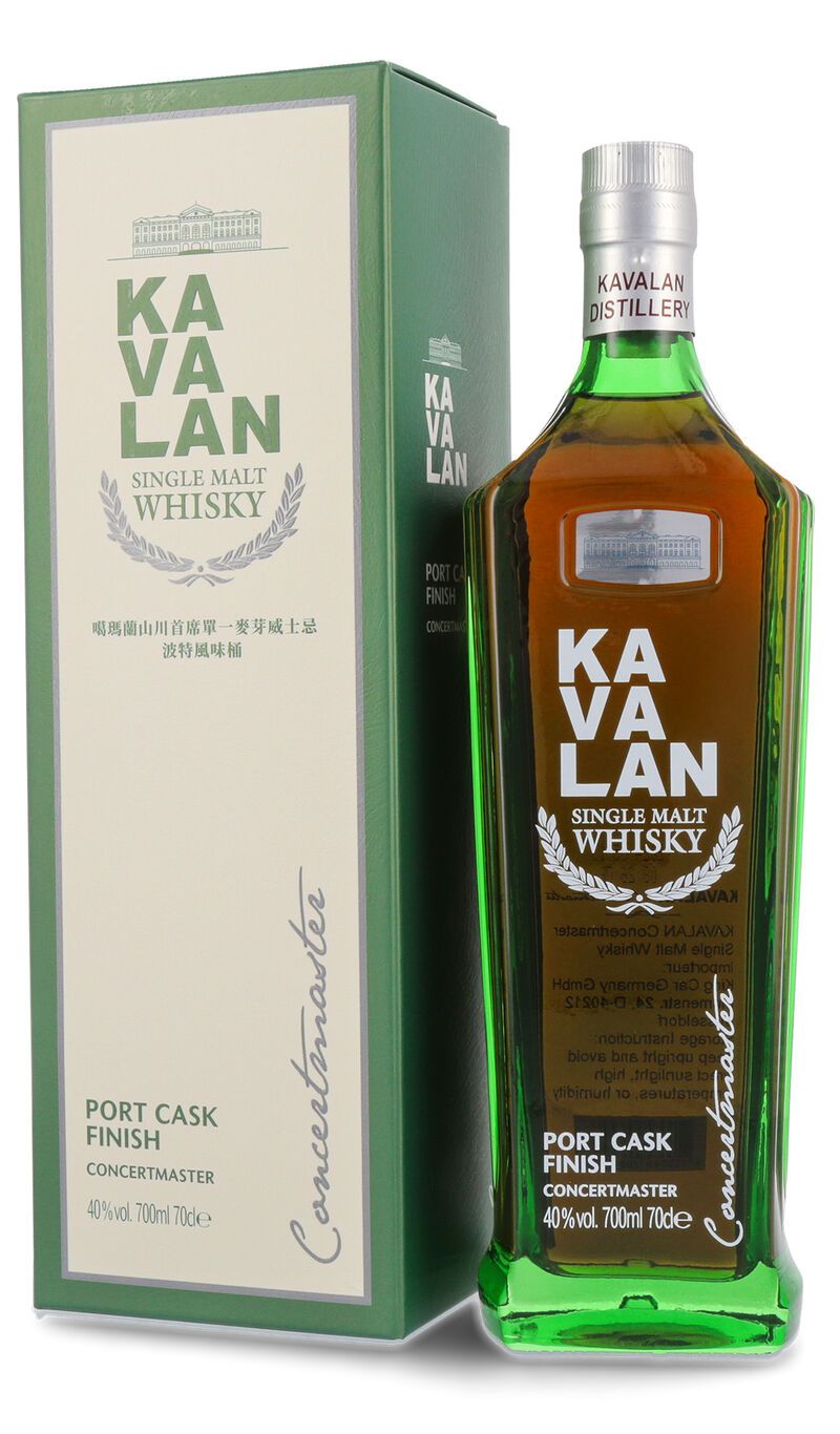 Kavalan Concertmaster Single Malt Whisky Port Cask Finish 40% vol. 0,70l