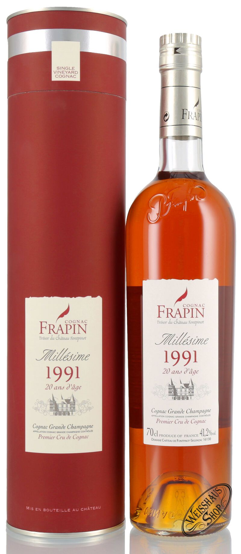 Frapin Millesime 1991 20 YO Cognac 41,2% vol. 0,70l Frapin Millesime 1991 20 YO Cognac 41,2% vol. 0,70l