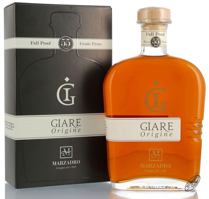 Marzadro Grappa Le Giare Origine Full Proof 55% vol. 0,70l