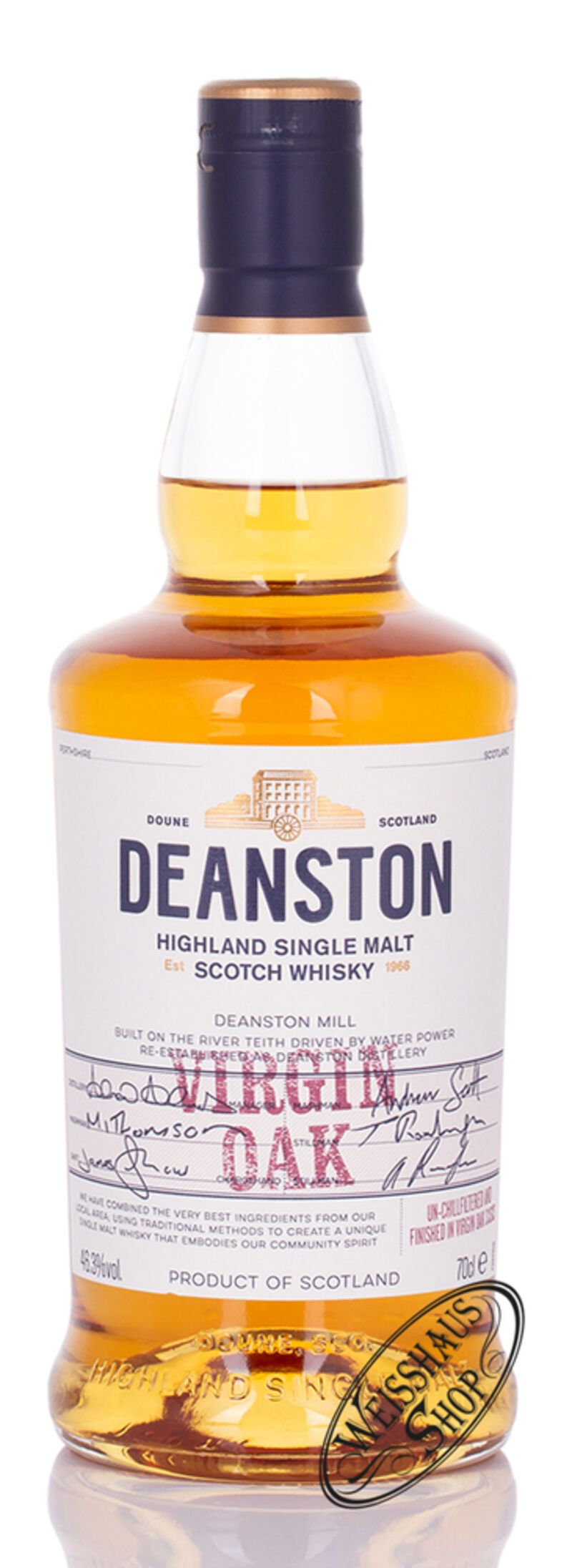Deanston Virgin Oak Whisky 46,3% vol. 0,70l Deanston Virgin Oak Whisky 46,3% vol. 0,70l