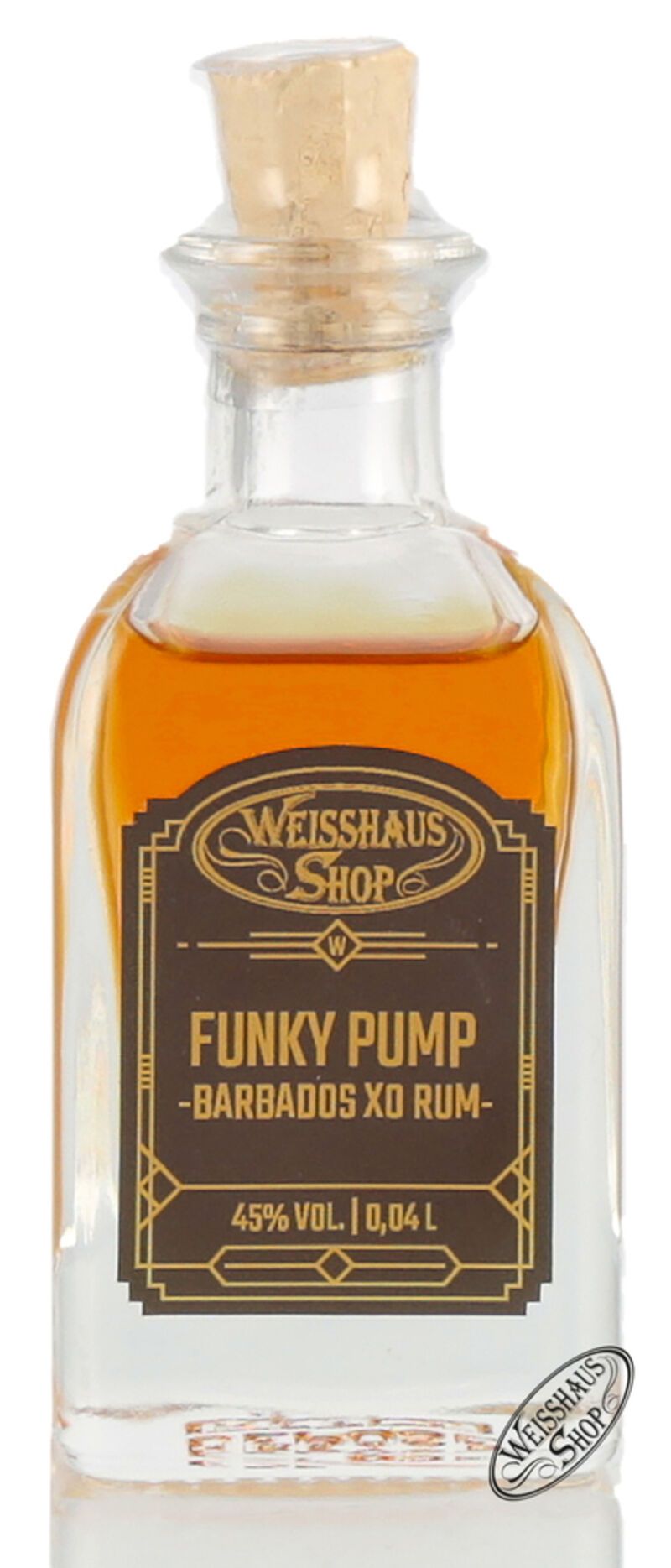 Funky Pump Barbados XO Rum 45% vol. 0,04l Weisshaus Sample Funky Pump Barbados XO Rum 45% vol. 0,04l Weisshaus Sample