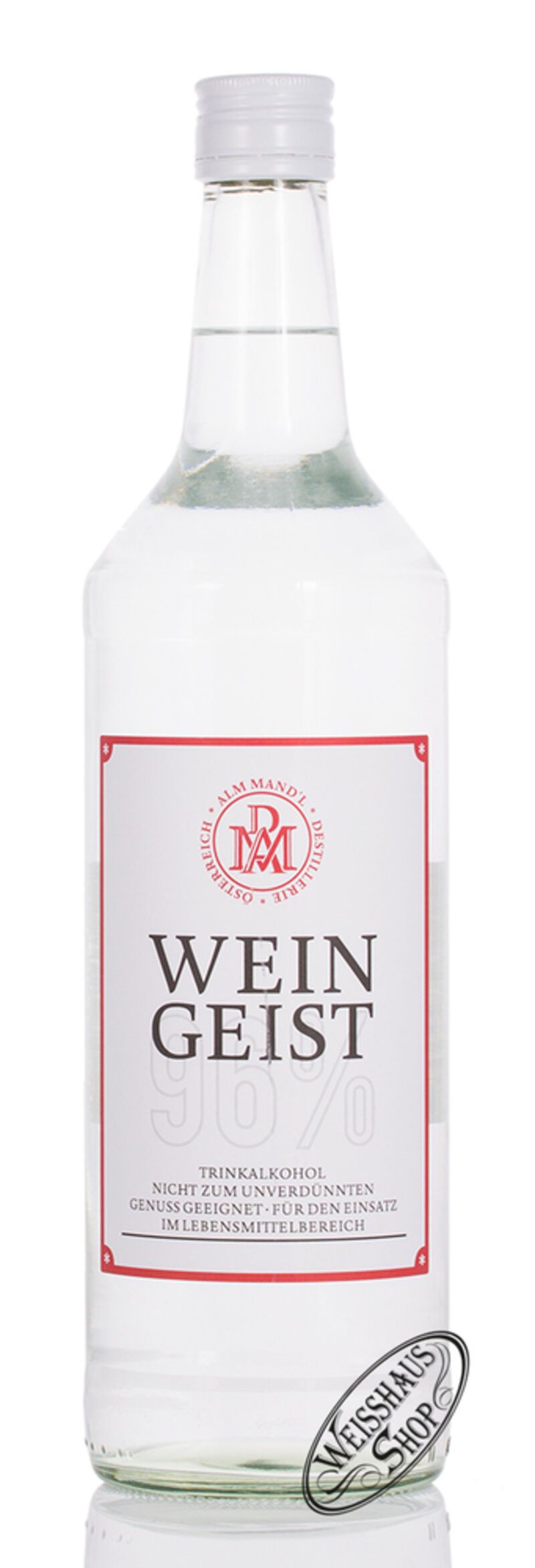 Reiner Alkohol 96% vol. 1,0l B-Ware