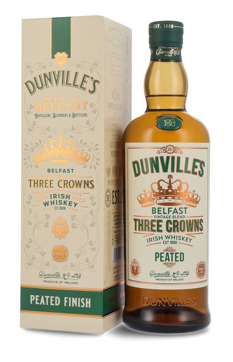 Dunville's Three Crowns Peated Irish Whiskey 43,5% vol. 0,70l