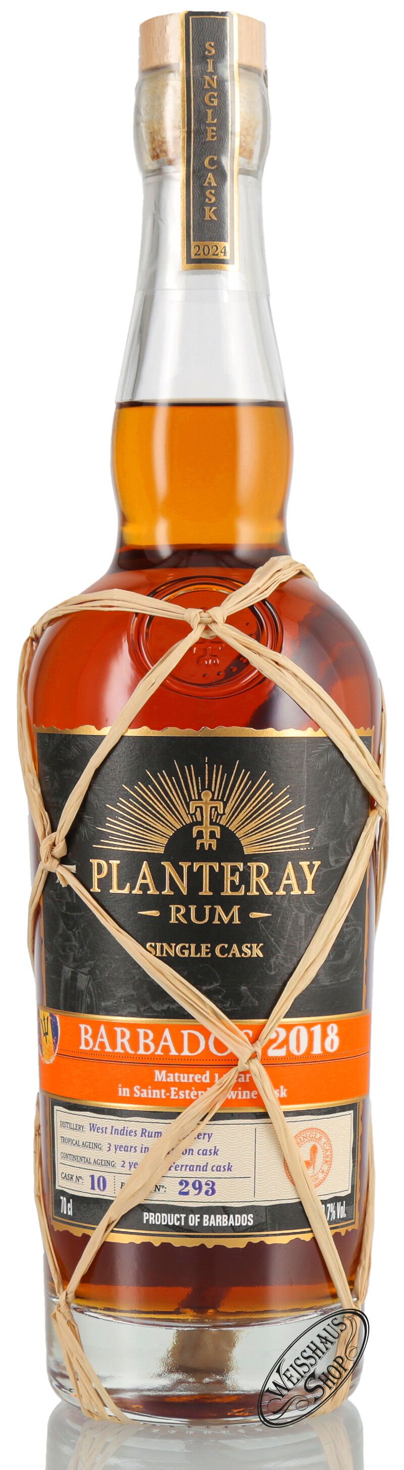 Planteray Barbados Vintage 2018 Single Cask Rum 50,7% vol. 0,70l B-Ware