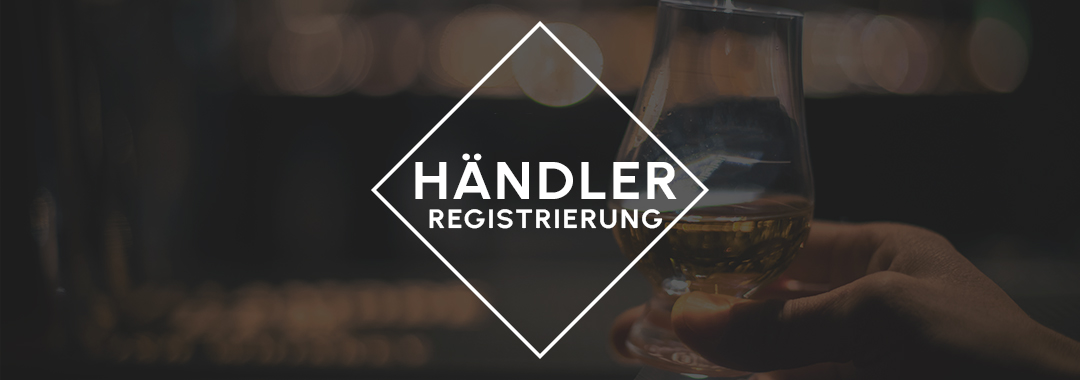 dekoratives Banner Händler-Registrierung