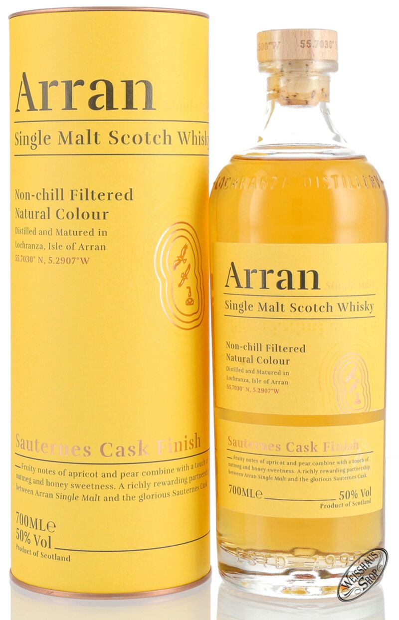 The Arran Sauternes Finish Whisky 50% vol. 0,70l
