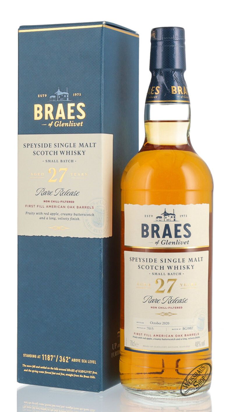 Braes of Glenlivet 27 YO Whisky 48% vol. 0,70l