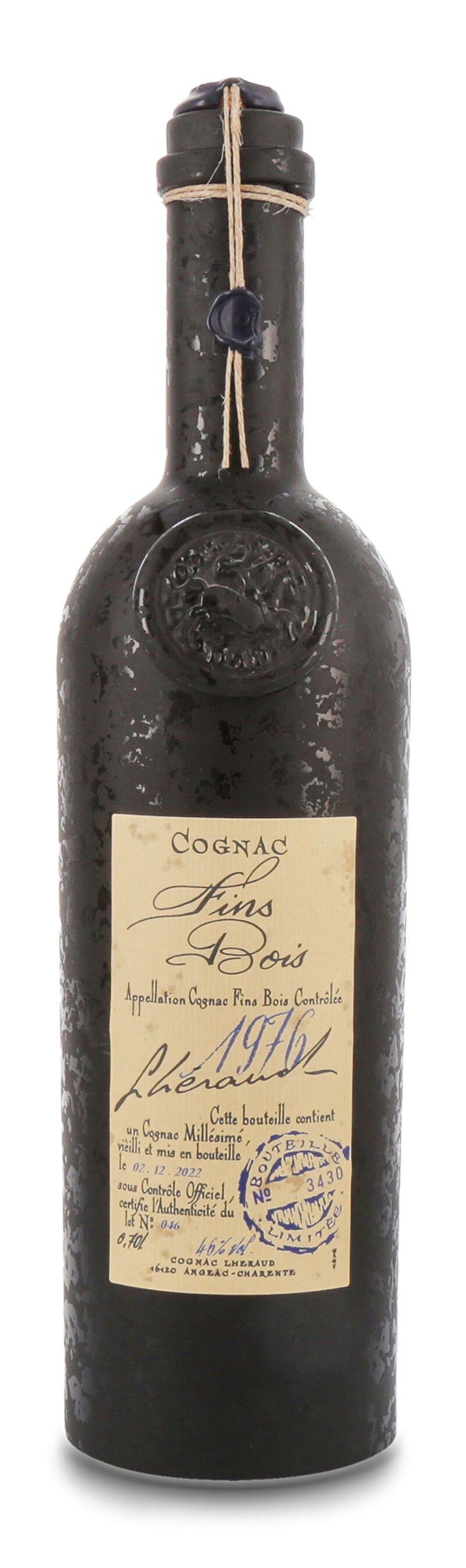 Lhéraud Fins Bois 1976 Cognac 46% vol. 0,70l Lhéraud Fins Bois 1976 Cognac 46% vol. 0,70l