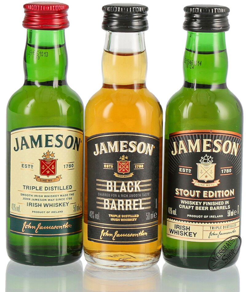 Jameson 3er Irish Whiskey Tasting Set 40% vol. 0,15l B-Ware