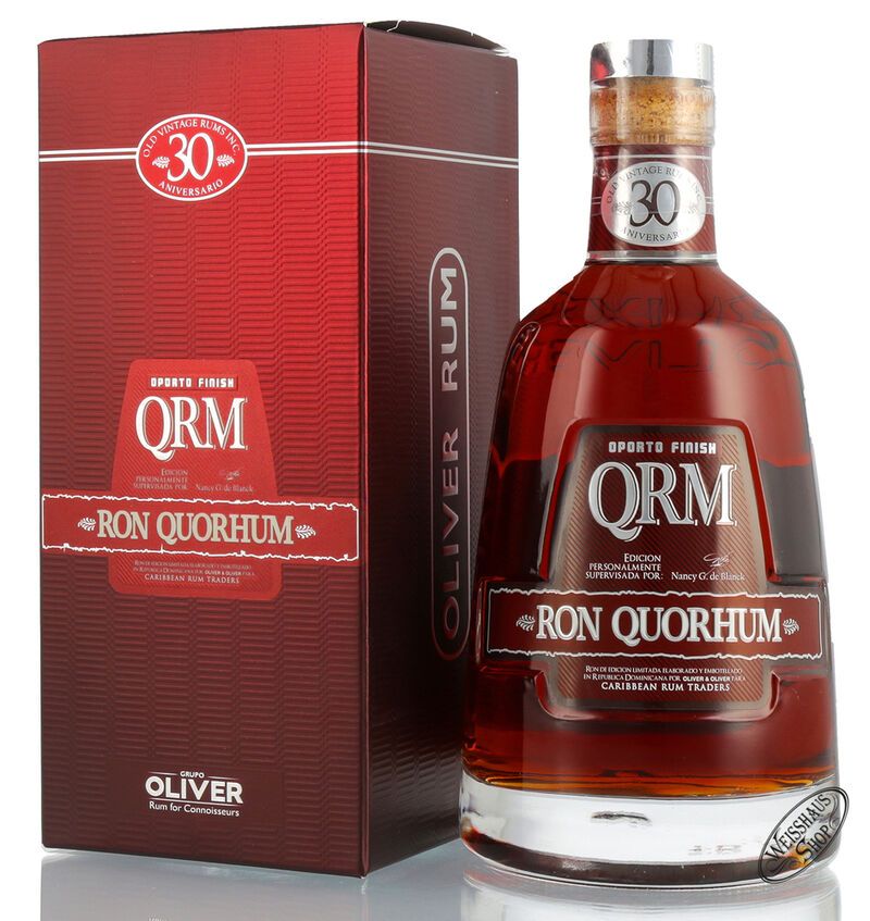 Quorhum 30 Aniversario Oporto Finished Rum 40% vol. 0,70l Quorhum 30 Aniversario Oporto Finished Rum 40% vol. 0,70l