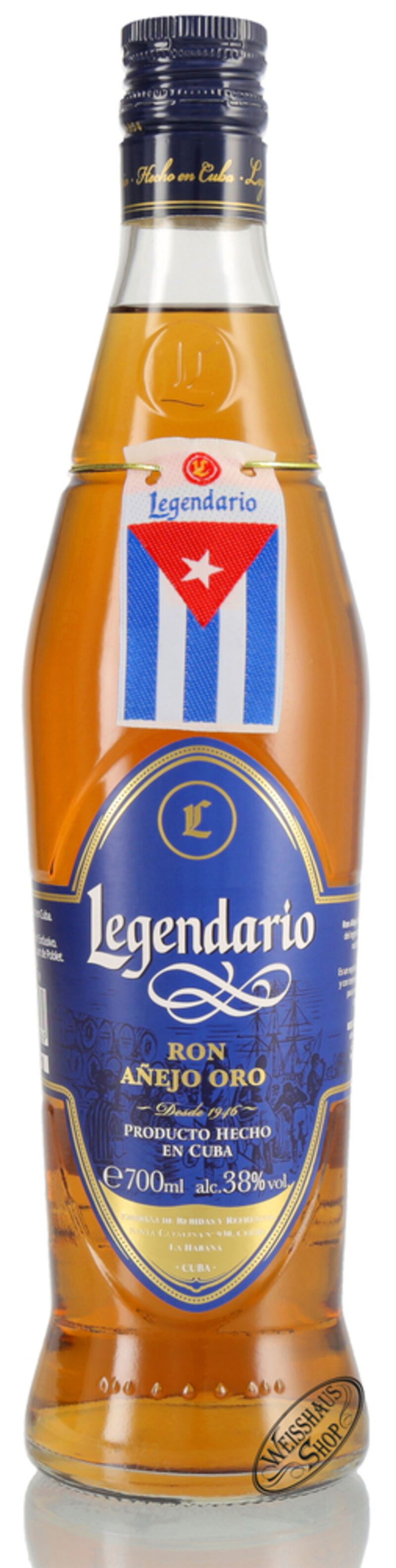 Legendario Ron Anejo Oro 38% vol. 0,70l Legendario Ron Anejo Oro 38% vol. 0,70l