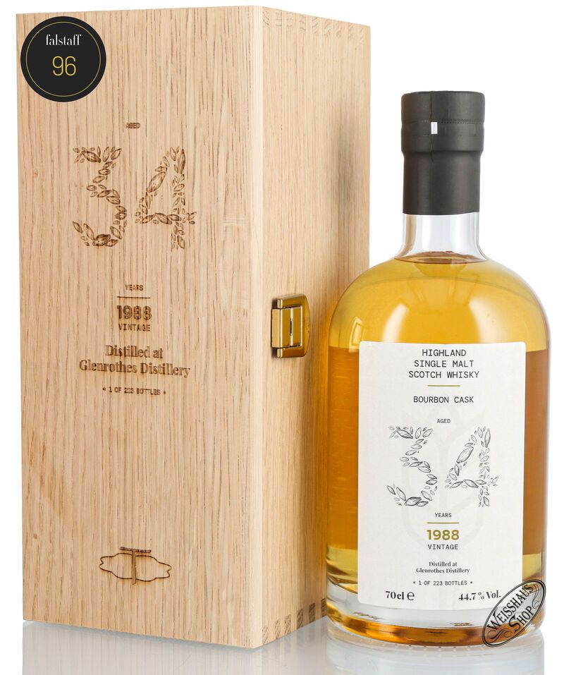 Glenrothes 34 YO Vintage 1988 Tassei Group Whisky 44,7% vol. 0,70l