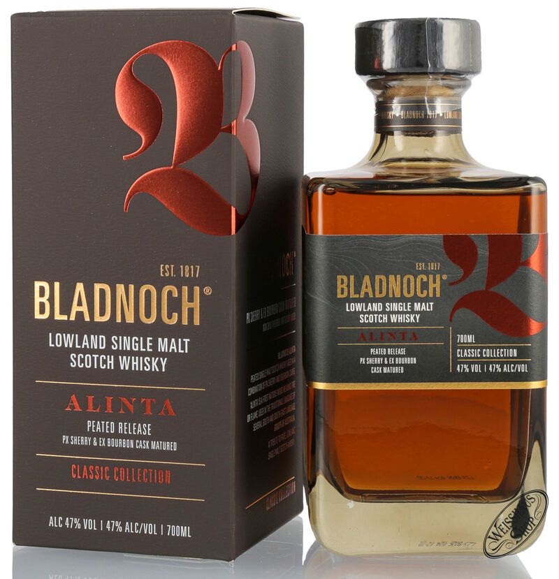 Bladnoch Alinta Peated Single Malt Whisky 47% vol. 0,70l