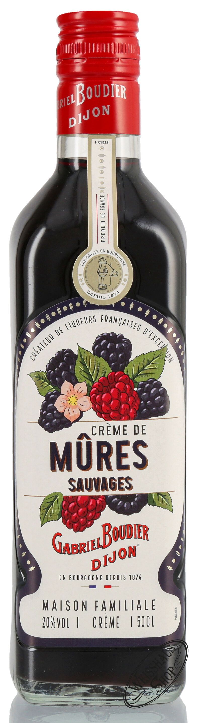 Gabriel Boudier Creme de Mures Liqueur 20% vol. 0,50l Gabriel Boudier Creme de Mures Liqueur 20% vol. 0,50l