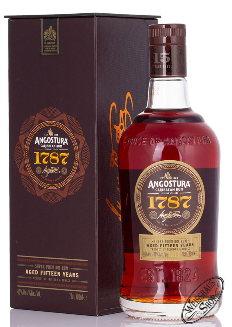 Angostura 1787 Caribbean Rum 40% vol. 0,70l Angostura 1787 Caribbean Rum 40% vol. 0,70l