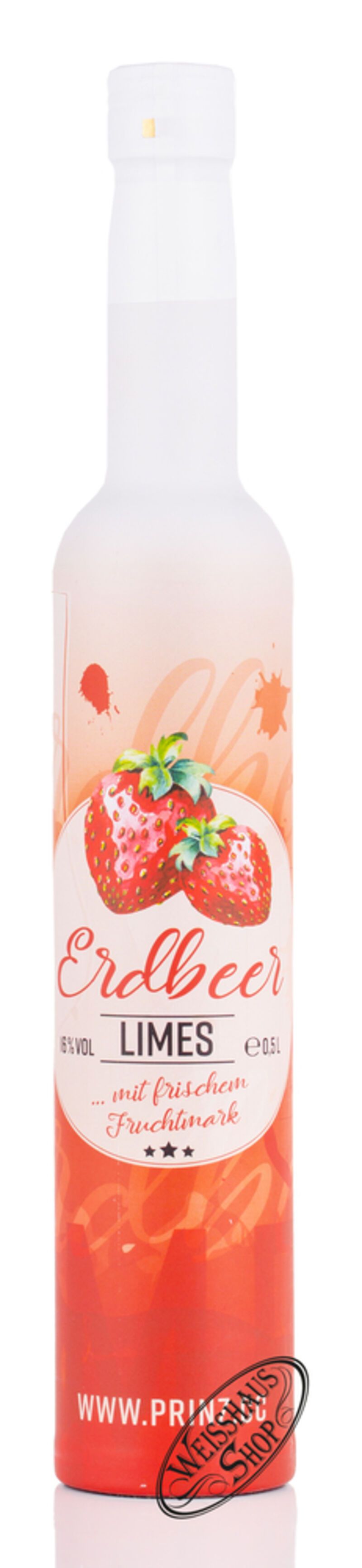 Prinz Erdbeer Limes 16% vol. 0,50l B-Ware