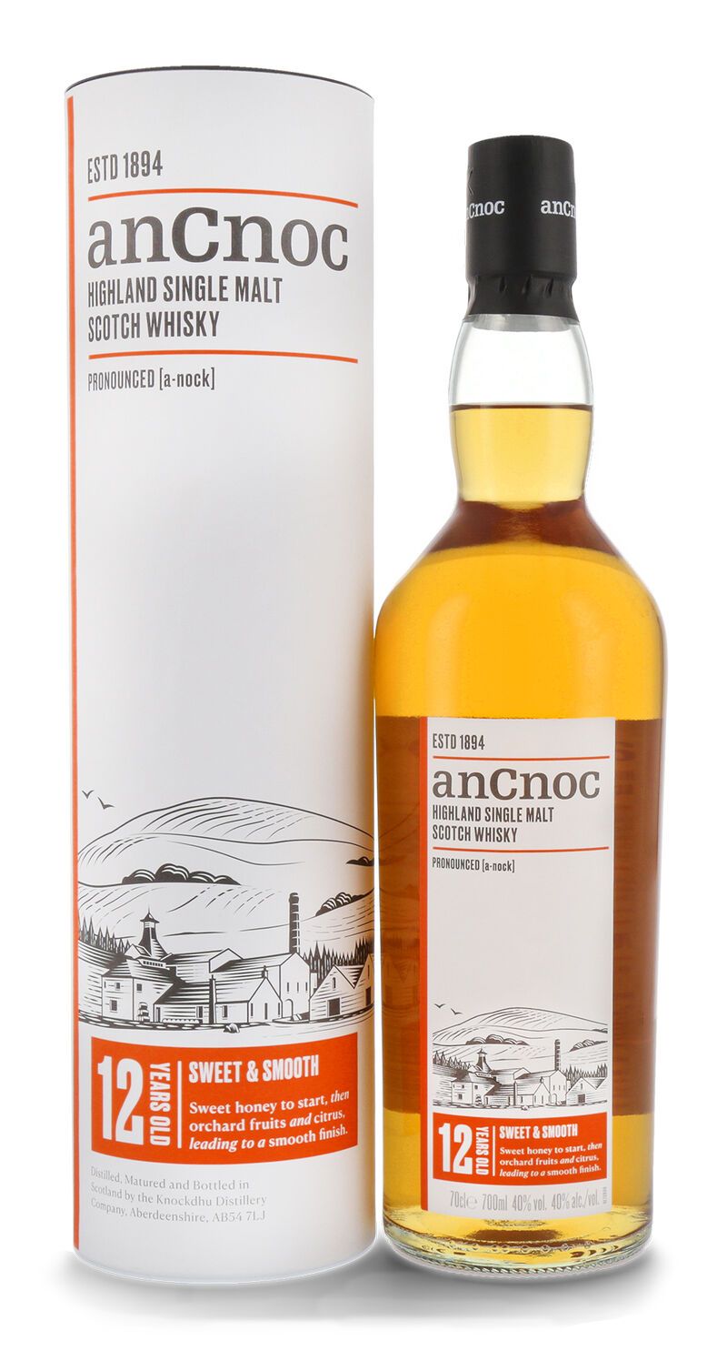 AnCnoc 12 YO Highland Single Malt Whisky 40% vol. 0,70l AnCnoc 12 YO Highland Single Malt Whisky 40% vol. 0,70l