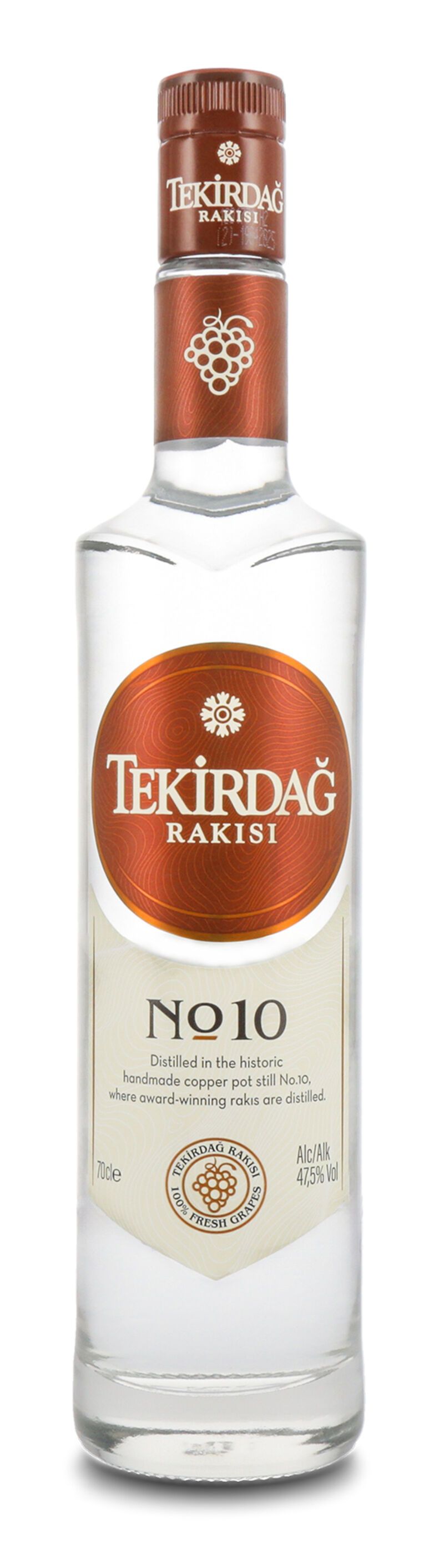 Tekirdag Rakisi No. 10 47,5% vol. 0,70l Tekirdag Rakisi No. 10 47,5% vol. 0,70l
