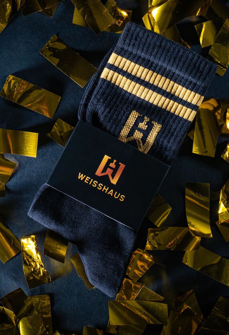 Weisshaus Sportsocken black