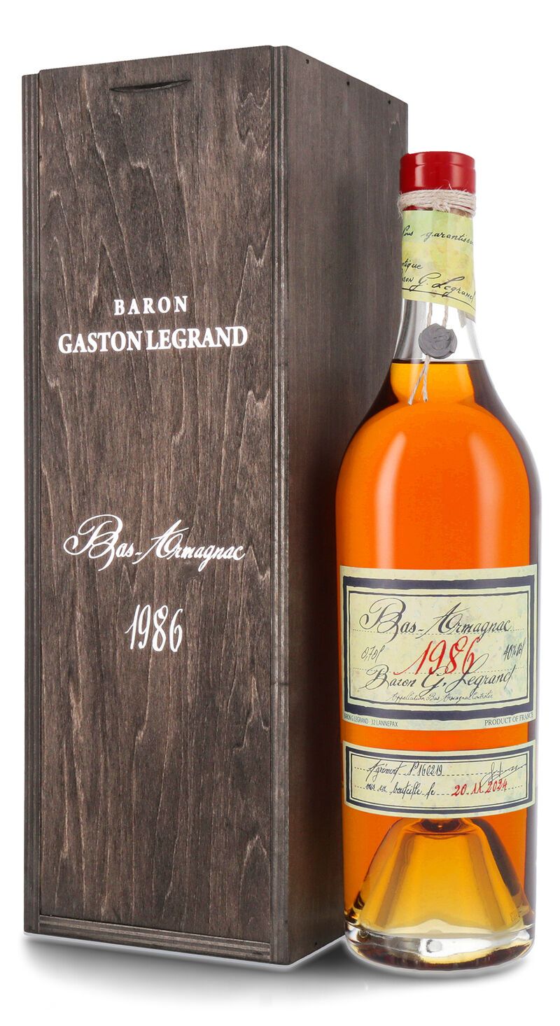 Lhéraud Baron Gaston Legrand 1986 Vieil Armagnac 40% vol. 0,70l Lhéraud Baron Gaston Legrand 1986 Vieil Armagnac 40% vol. 0,70l