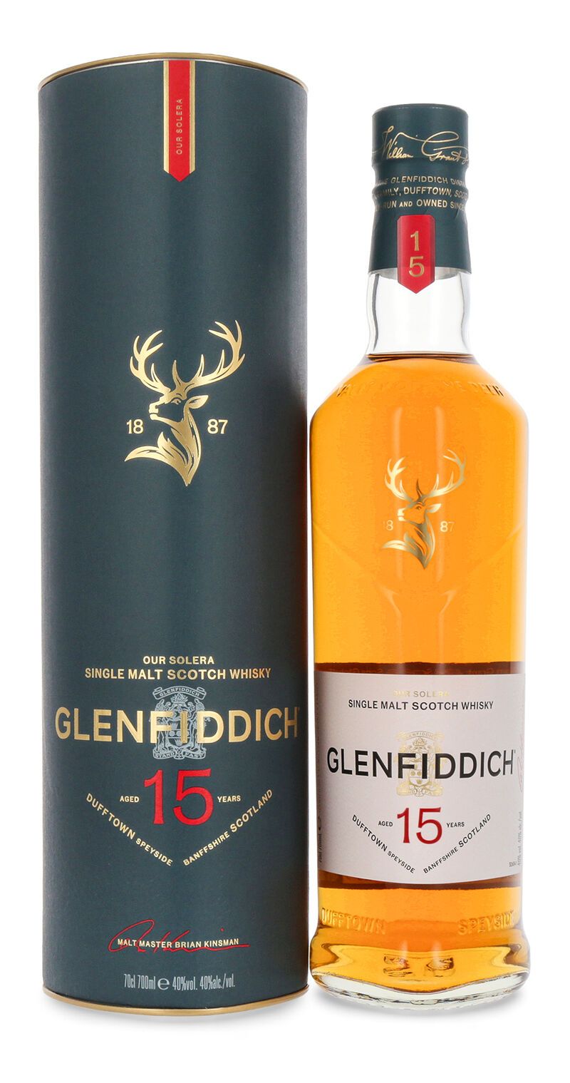 Glenfiddich 15 YO Single Malt Whisky 40% vol. 0,70l