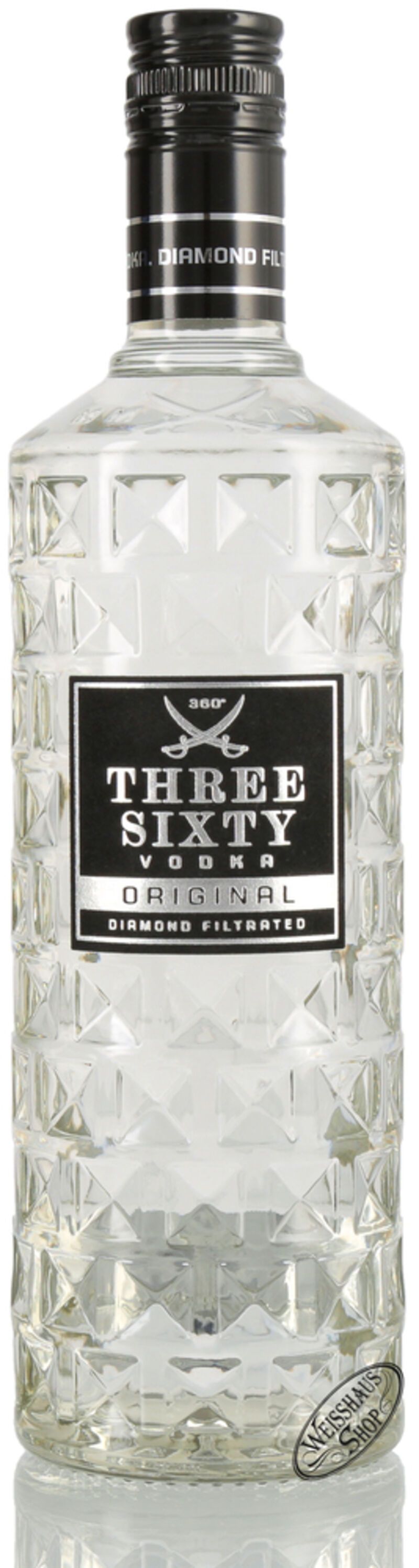 Three Sixty Vodka 37,5% vol. 0,70l Three Sixty Vodka 37,5% vol. 0,70l
