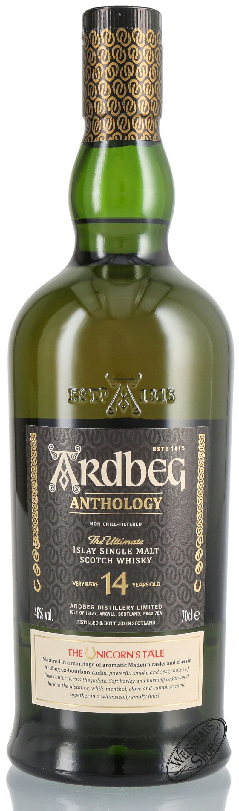 Ardbeg Anthology The Unicorn's Tale 14 YO Limited Edition Islay Whisky 46% vol. 0,70l B-Ware