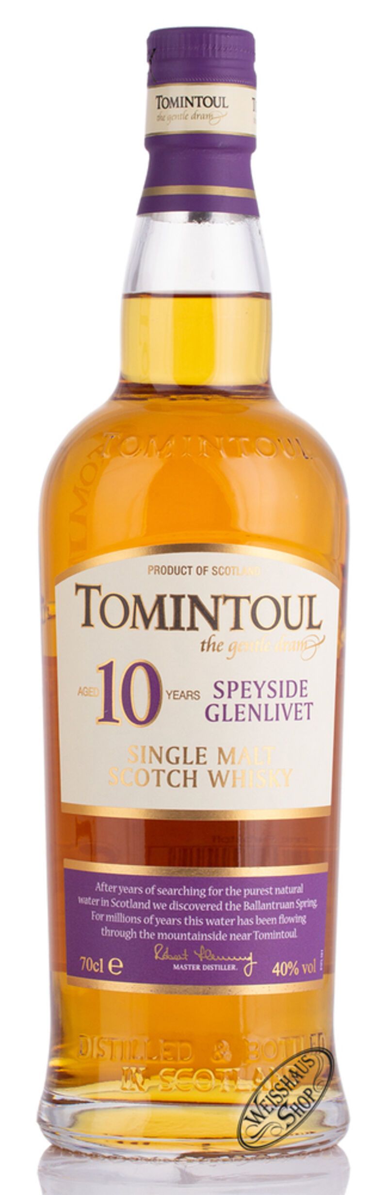 Tomintoul 10 YO Whisky 40% vol. 0,70l