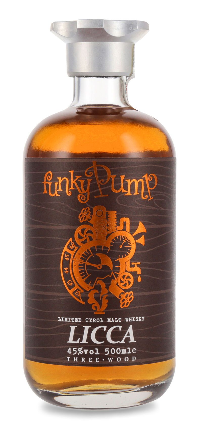 Funky Pump LICCA Three Wood Limited Tyrol Malt Whisky 45% vol. 0,50l