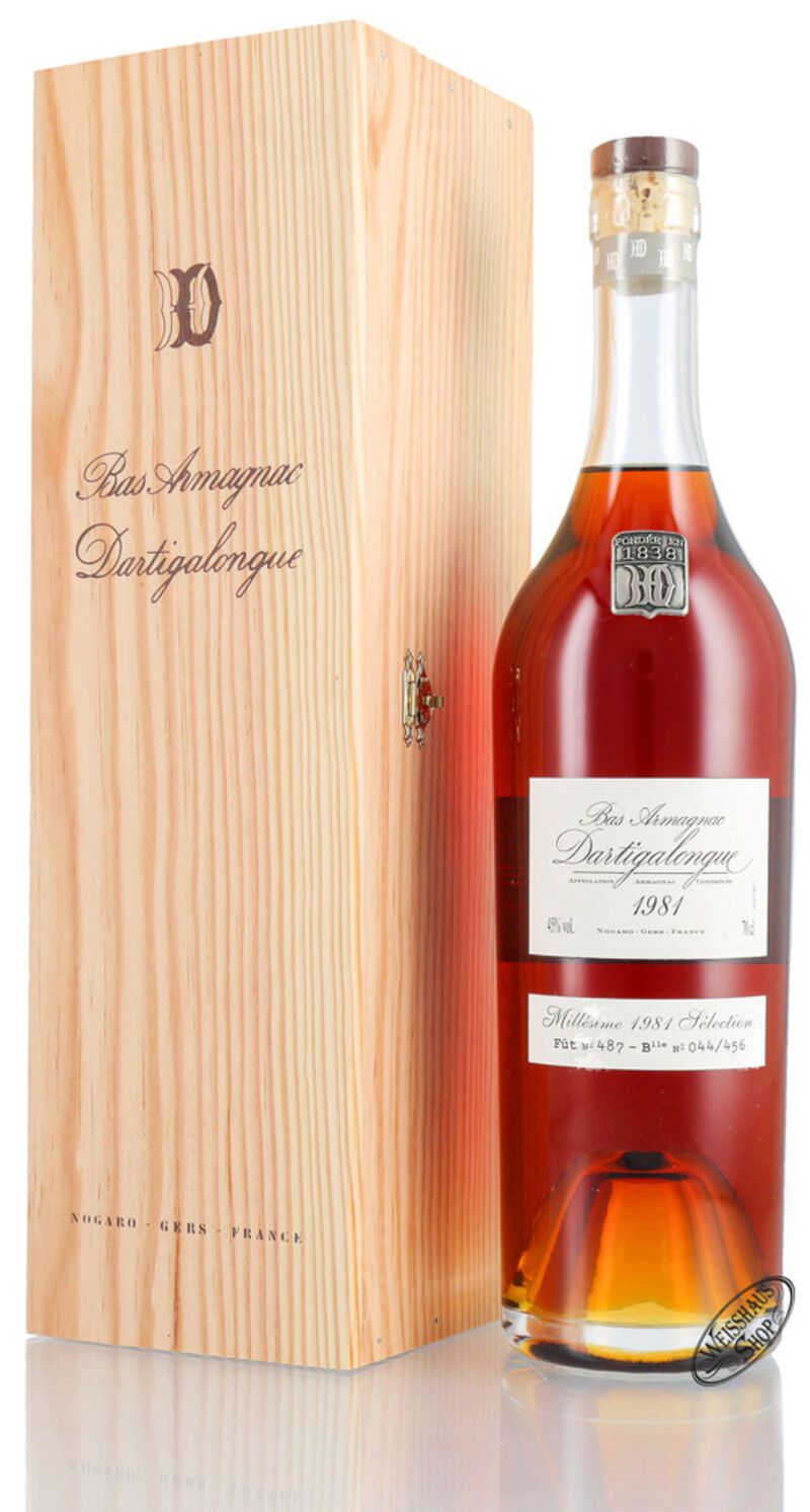 Dartigalongue Exceptional Casks Vintage 1981 Armagnac 45% vol. 0,70l Dartigalongue Exceptional Casks Vintage 1981 Armagnac 45% vol. 0,70l