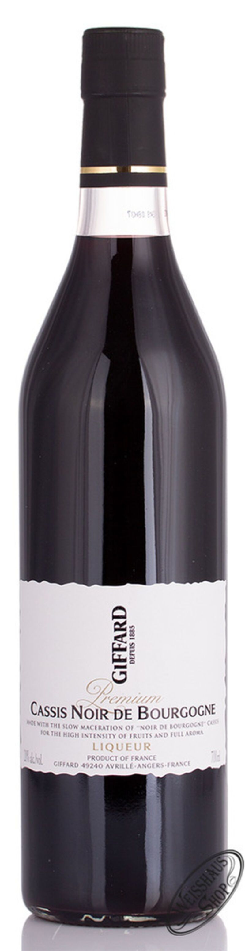 Giffard Cassis Noir de Bourgogne Likör 20% vol. 0,70l B-Ware