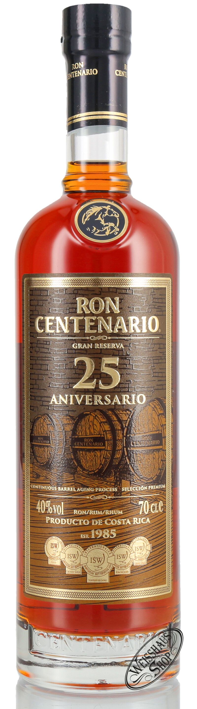 Ron Centenario Gran Reserva 25 YO Rum 40% vol. 0,70l Ron Centenario Gran Reserva 25 YO Rum 40% vol. 0,70l
