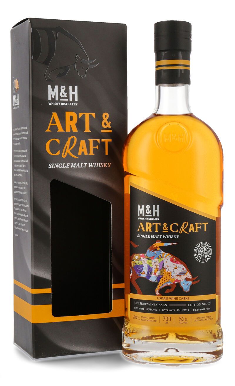 M&H Art & Craft Tokaji Cask Whisky 52% vol. 0,70l