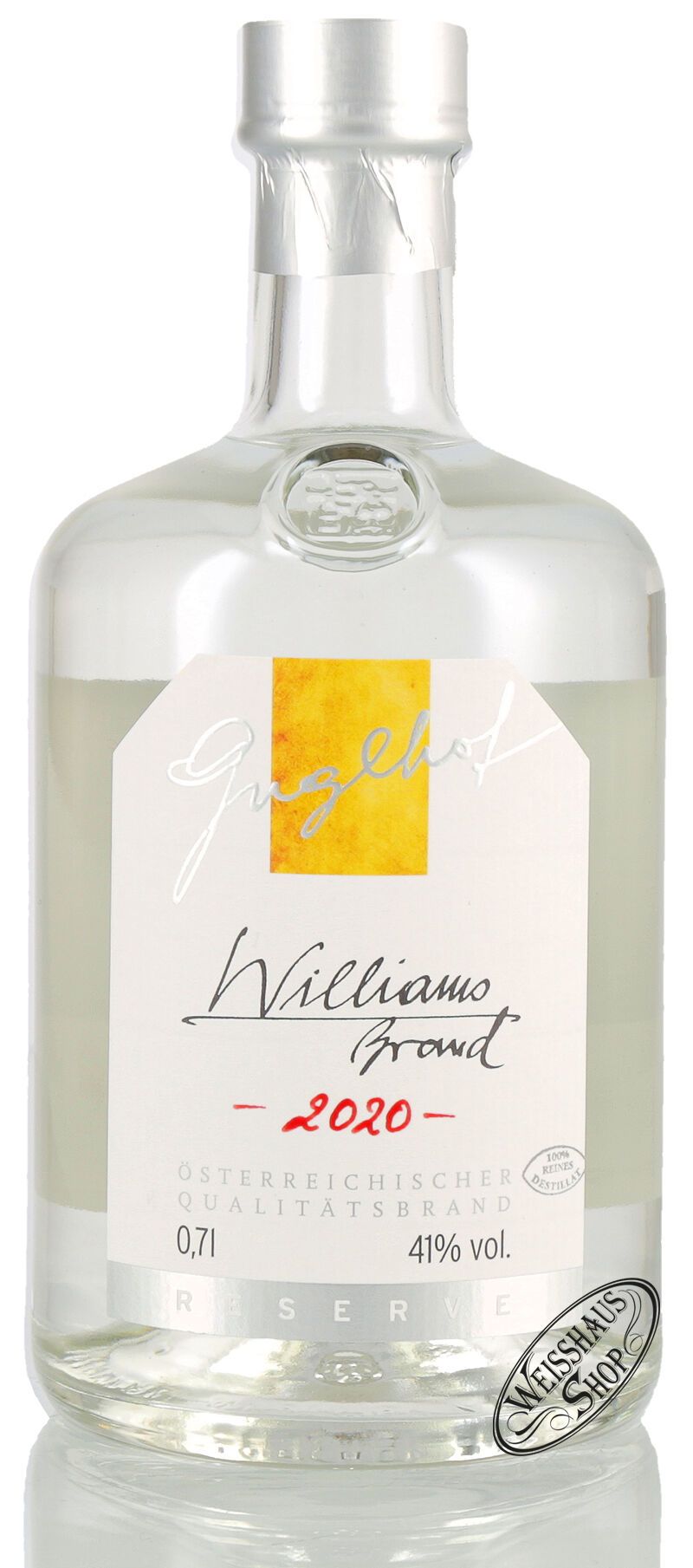 Guglhof Williams Brand 41% vol. Jahrgangsbrand 0,70l