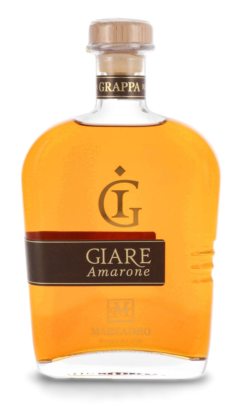 Marzadro Grappa Le Giare Amarone Geschenk-Set 41% vol. 0,70l