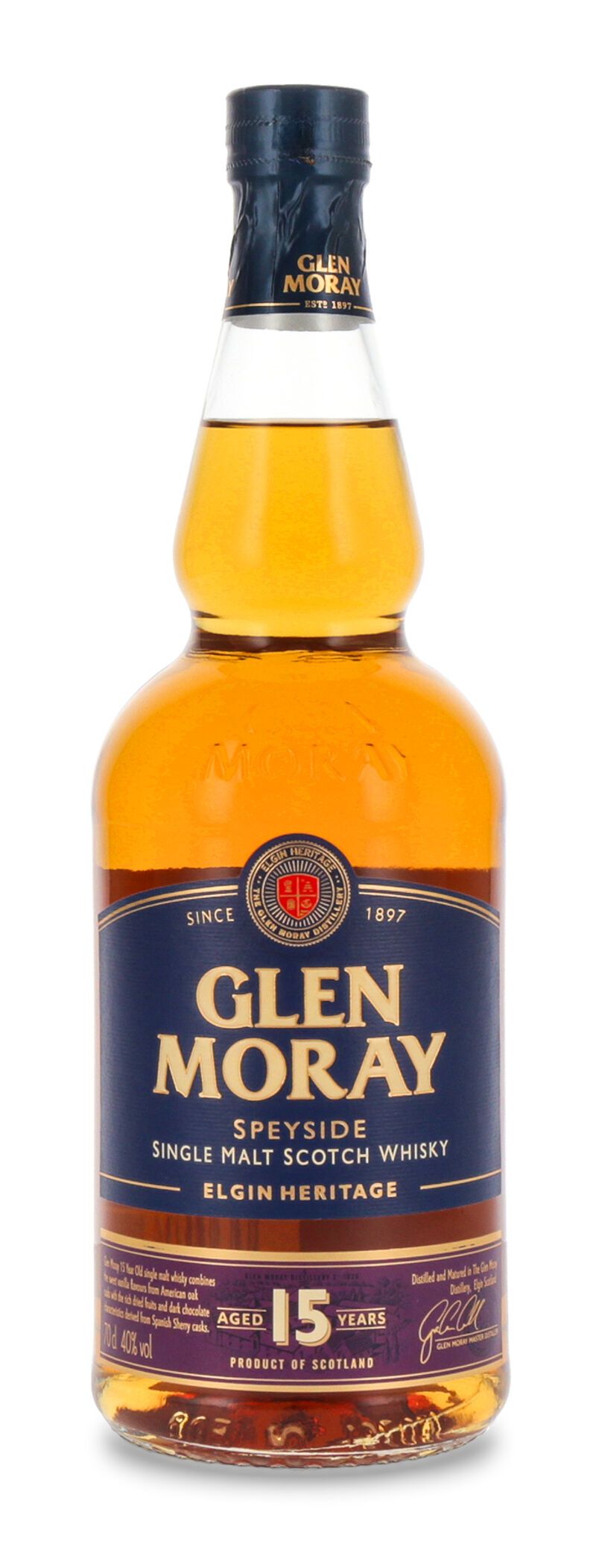 Glen Moray 15 YO Whisky 40% vol. 0,70l
