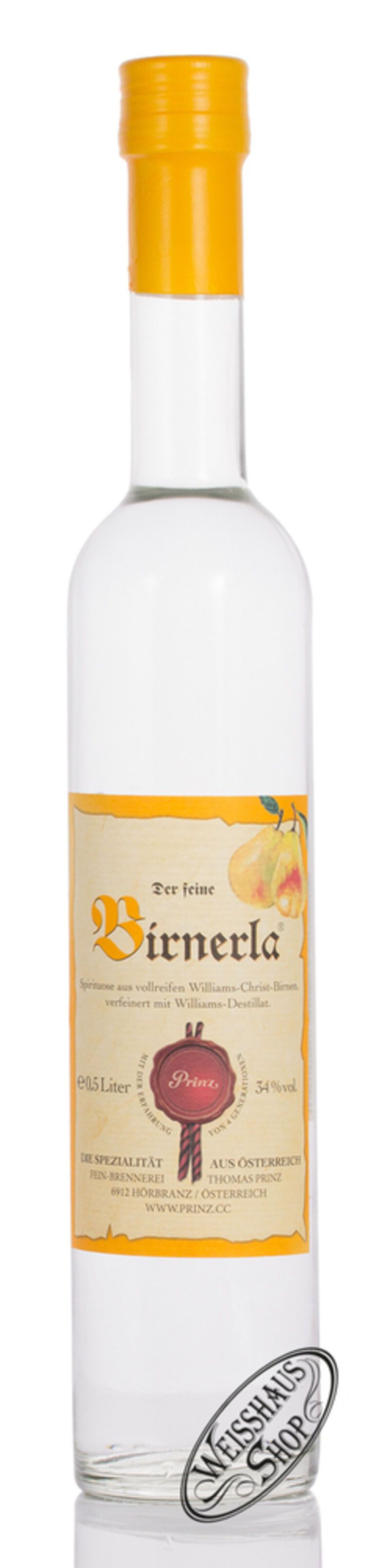 Prinz Birnerla 34% vol. 0,50l Prinz Birnerla 34% vol. 0,50l