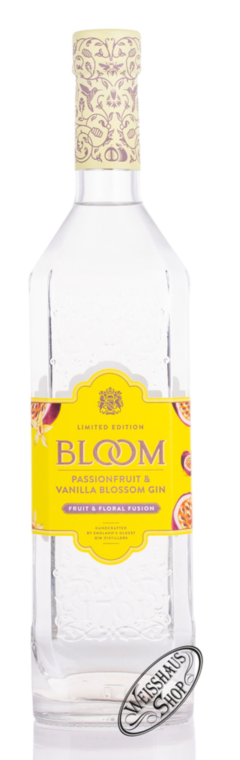 Bloom Passionfruit & Vanilla Blossom Gin 40 vol. 0,70l Weisshaus Shop