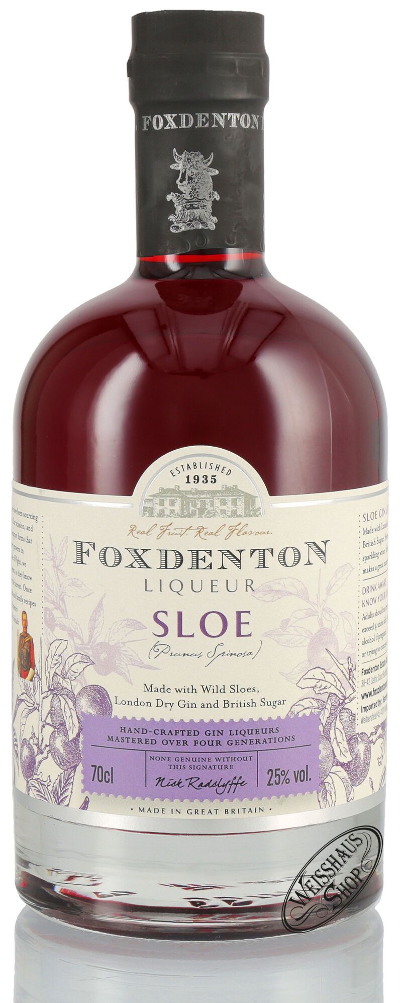Foxdenton Sloe Gin 25% vol. 0,70l Foxdenton Sloe Gin 25% vol. 0,70l