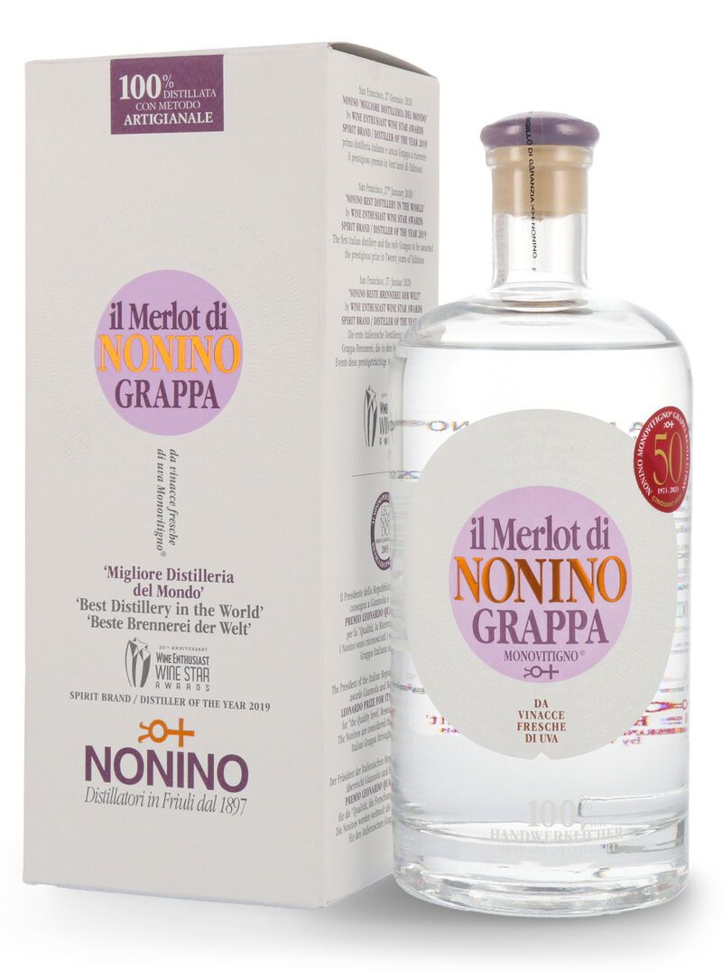 Nonino Grappa Merlot 41% vol. 0,70l Nonino Grappa Merlot 41% vol. 0,70l