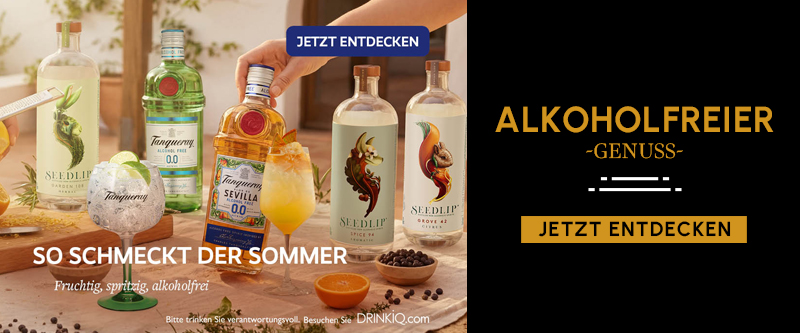 Alkoholfreier Genuss von Tanqueray und Seedlip