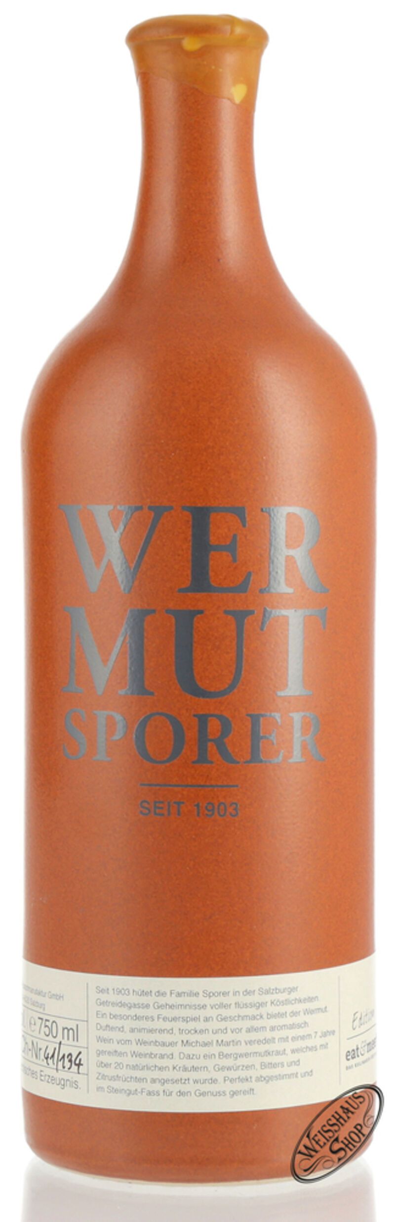 Sporer Wermut 16% vol. 0,75l Sporer Wermut 16% vol. 0,75l